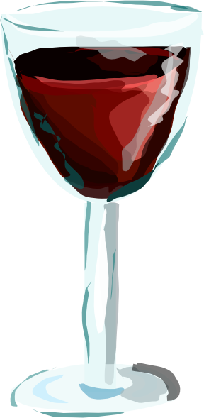 Red Wine Glass clip art