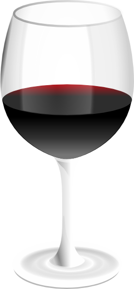 Red Wine Glass clip art