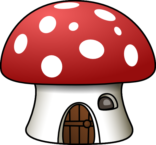 Mushroom House clip art