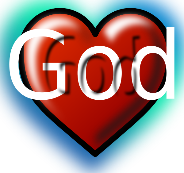 God Heart clip art