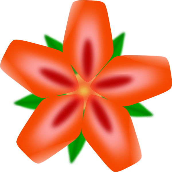 Atulasthana Red Flower clip art