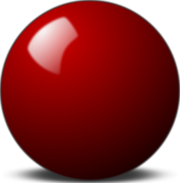 Stellaris Red Snooker Ball clip art