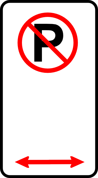 No Parking Zone clip art