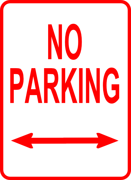 No Parking Sign clip art