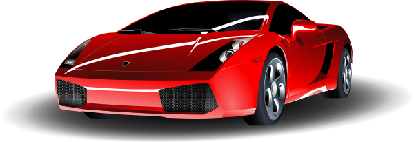 Red Lamborghini clip art