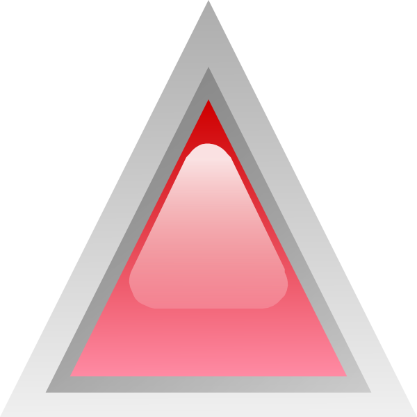 Led Triangular 1 (red) clip art