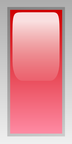 Led Rectangular V (red) clip art