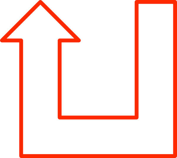 U Shaped Arrow Set clip art