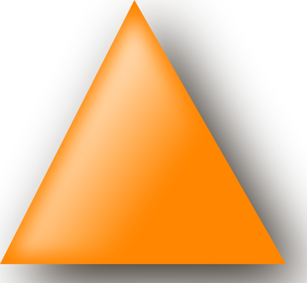 Orange Triangle clip art