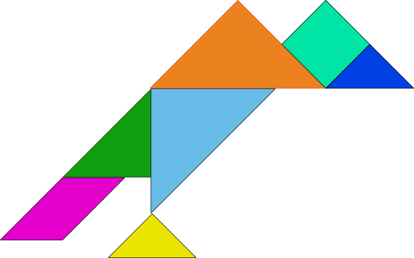 Tangram Blocks Game clip art