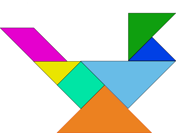 Tangram Blocks Game clip art