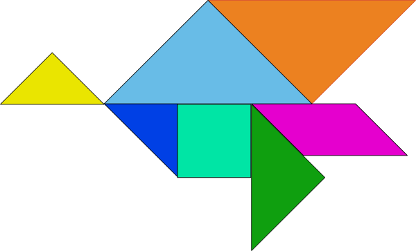 Tangram-03 clip art