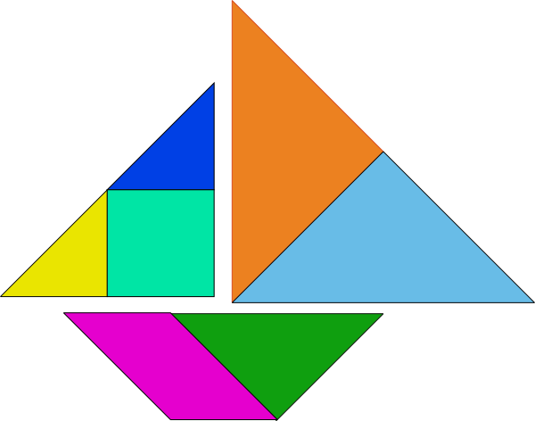 Tangram Asian Game clip art