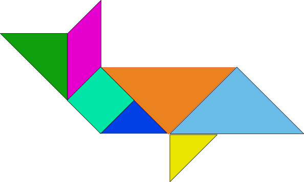 Tangram-25 clip art