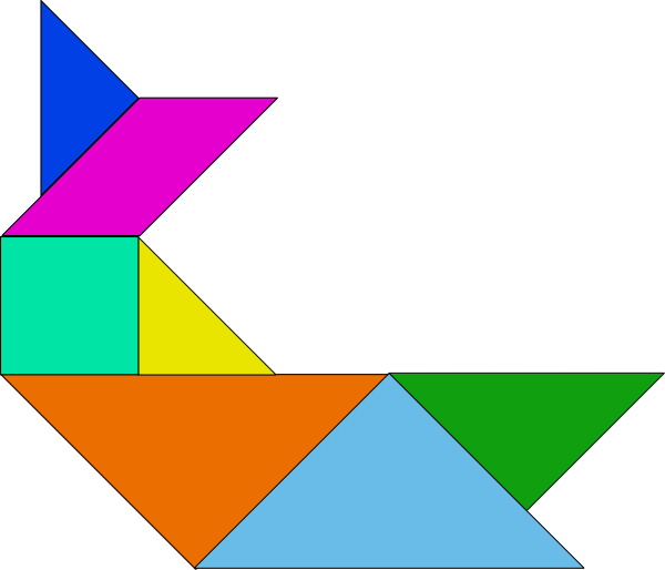 Tangram-06 clip art