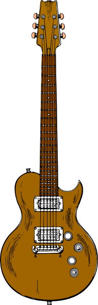 Wooden Guitar clip art