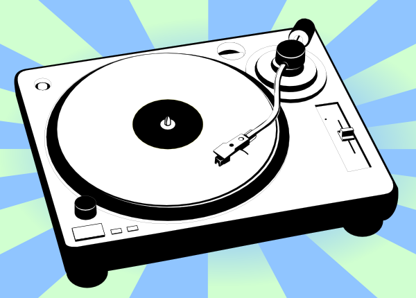 Turntable Music Player clip art