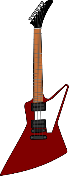 Gibson Explorer Guitar clip art