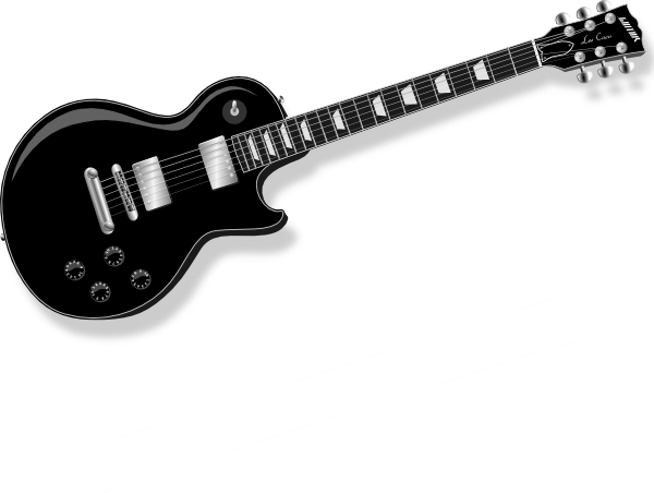 Black Guitar clip art