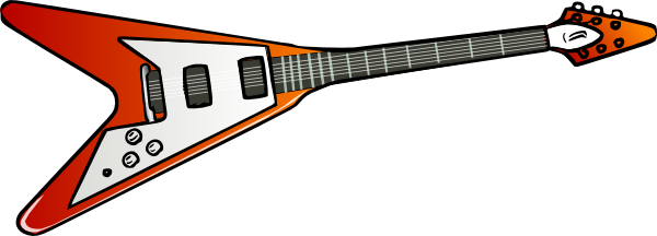 Flying V Guitar clip art