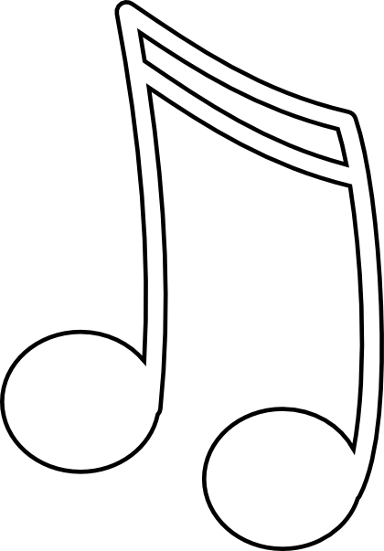 Sixteenth Notes, Joined In A Pair clip art