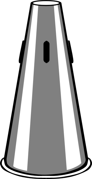 Trumpet Straight Mute clip art