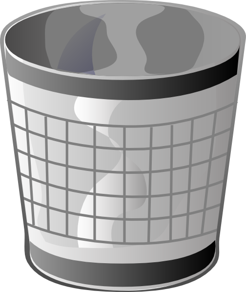 Empty Trash Bin clip art