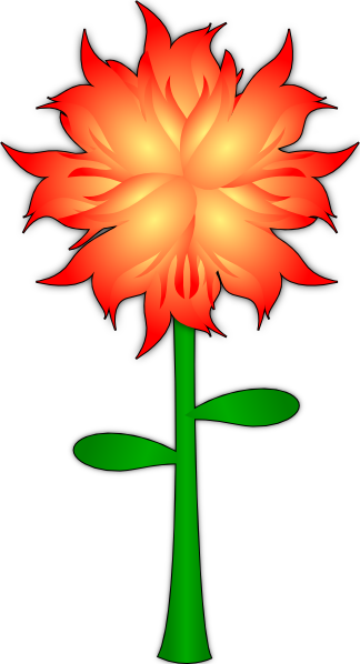 Fire Flower  clip art