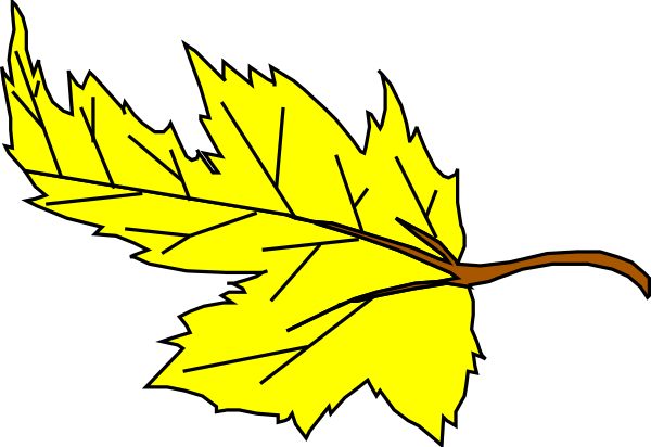 Yellow Leaf clip art