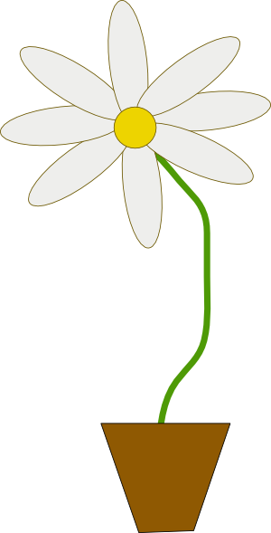 Flower In A Pot clip art