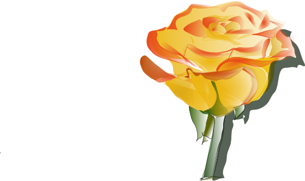 Yellow Rose clip art