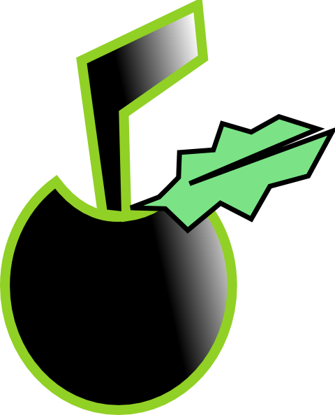 Black Apple clip art