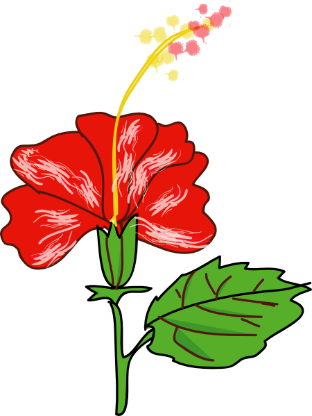 Flower Hibiscus clip art