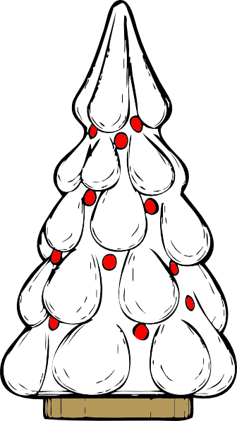 Snowy Xmas Tree clip art