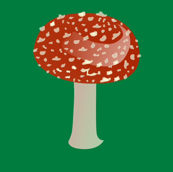 Amanita Toxic Mushroom clip art