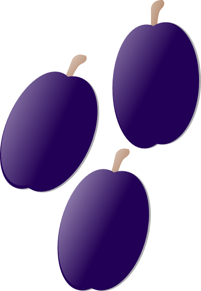 Plums clip art