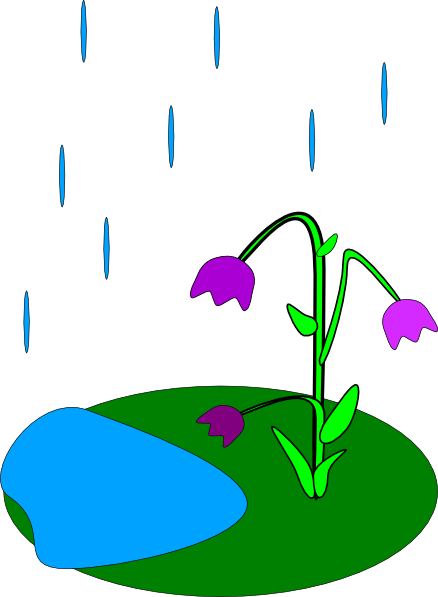 Rain Flowers clip art