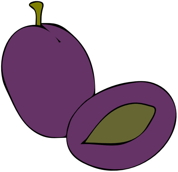 Plum Fruit Food clip art