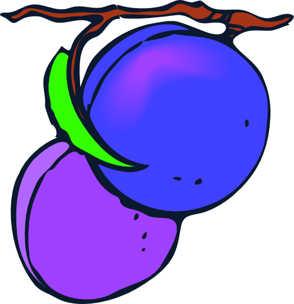 Plums clip art