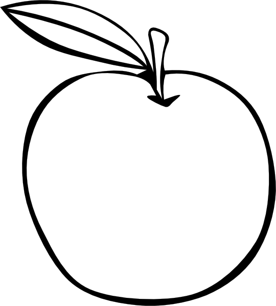 Apple Coloring Fruit clip art