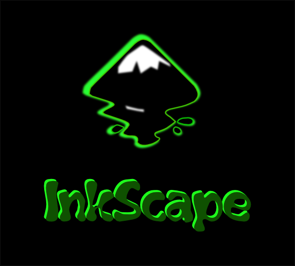 Inkscape Black And Green clip art