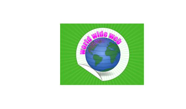 World Wide Web In A Frame clip art