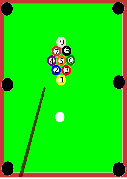 Pool Table clip art