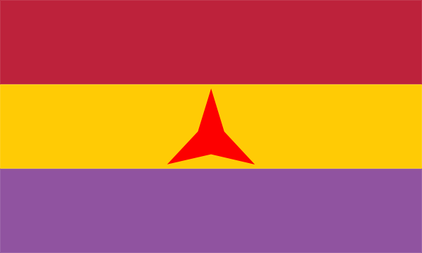 Flag Of The International Brigades clip art