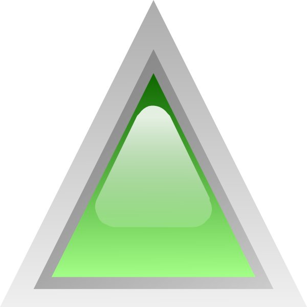 Led Triangular 1 (green) clip art