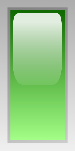 Led Rectangular V (green) clip art