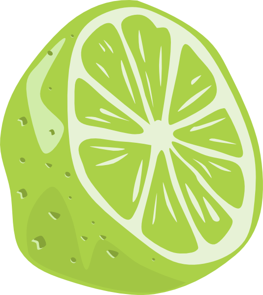 Half Lime clip art