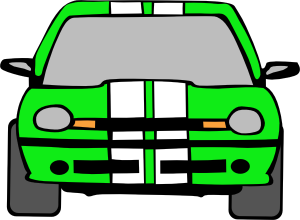 Dodge Neon (green) clip art