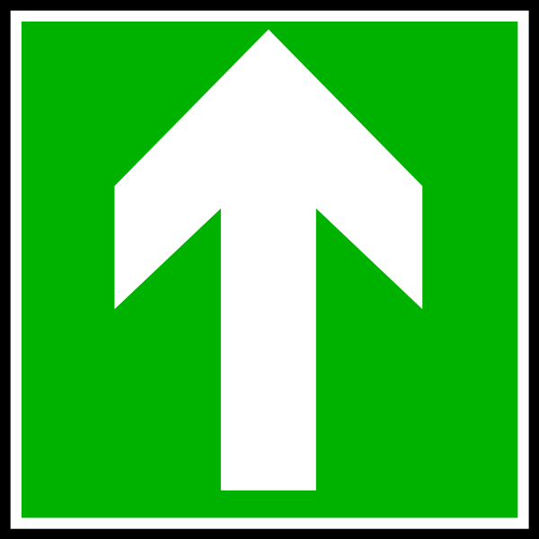 Directional Sign Continue Straight clip art