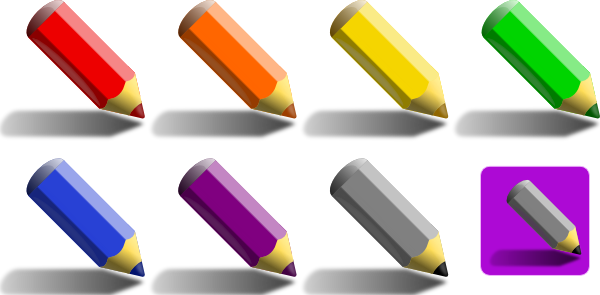 Color Pencils clip art